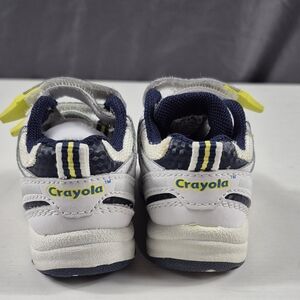 Crayola Kids White & Navy Velcro Sneakers